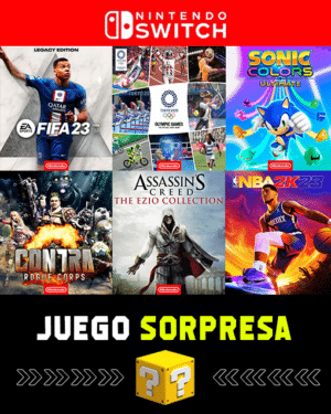 PACK 8 EN 1 MAS JUEGO SORPRESA NINTENDO SWITCH