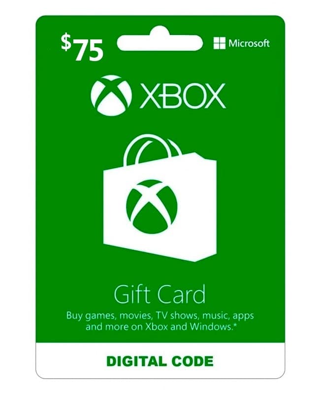 XBOX GIFT CARD 75$ USA XBOX GIFT CARD 75$ USA