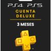 PSN PLUS DELUXE 3 MESES CUENTA 2 PLUS DELUXE 3 MESES CUENTA