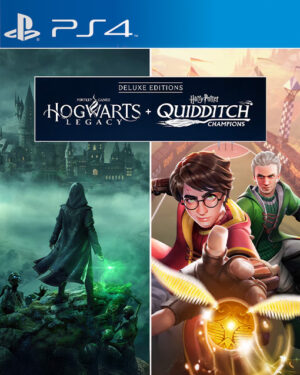 HOGWARTS LEGACY + HARRY POTTER: QUIDDITCH CHAMPIONS DELUXE EDITIONS BUNDLE PS4