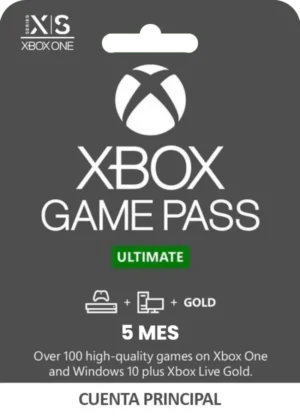 XBOX GAME PASS ULTIMATE SUSCRIPCIÓN DE 5 MESES CUENTA PRINCIPAL