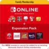 Nintendo Switch Online 12 Month Family Membership + Expansion Pack Código Region USA 2 Family membership gameshop